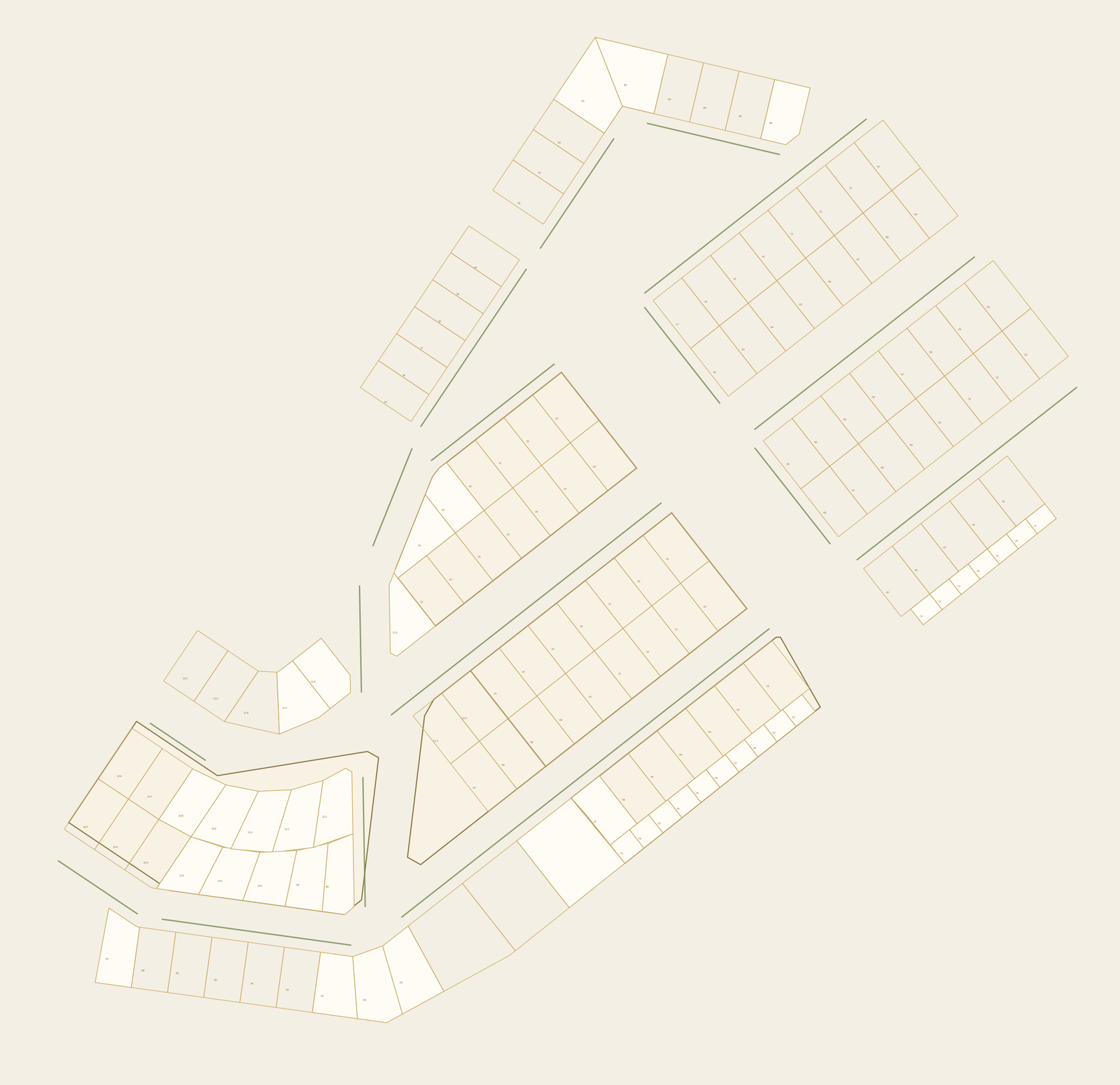 Plano de lotificación de Xencalli Residencial